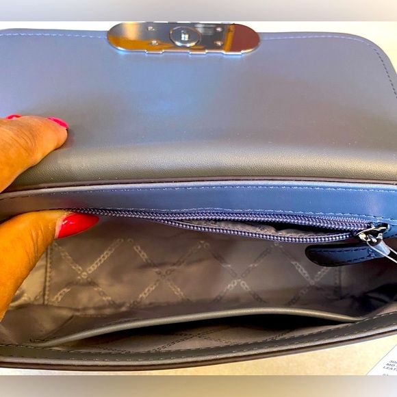 MICHAEL MICHAEL KORS Parker Heather Grey Convertible Pouchette Shoulder Bag, NWT - Picture 13 of 16